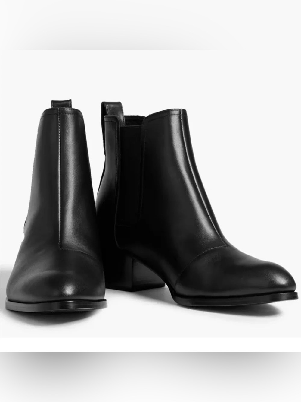 Rag & Bone Black Walker Leather Chelsea Ankle Boots Size 7
